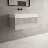 Raffinata One Drawer Vanity Unit With Beyondstone BLOC Basin - Gloss Cashmere 800mm image