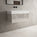 Raffinata One Drawer Vanity Unit With Beyondstone BLOC Basin - Gloss Cashmere 800mm