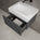 Raffinata One Drawer Vanity Unit With Beyondstone BLOC Basin - Dark Concrete 600mm
