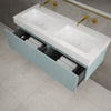 Raffinata Two Drawer Vanity Unit  With Beyondstone BLOC Double Basin - Matt Fjord 1200mm image
