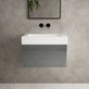 Raffinata One Drawer Vanity Unit  With Beyondstone BLOC Basin - Gloss Dust 600mm image