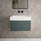 Raffinata One Drawer Vanity Unit  With Beyondstone BLOC Basin - Matt Dark Green 600mm image