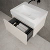 Raffinata One Drawer Vanity Unit  With Beyondstone BLOC Basin - Gloss Cashmere 600mm image