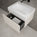 Raffinata One Drawer Vanity Unit  With Beyondstone BLOC Basin - Gloss Cashmere 600mm