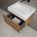 Raffinata One Drawer Vanity Unit  With Beyondstone BLOC Basin - Oak 600mm