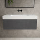 Raffinata One Drawer Vanity Unit With Beyondstone BLOC Basin - Dark Concrete 1000mm image