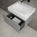 Raffinata One Drawer Vanity Unit  With Beyondstone BLOC Basin - Gloss Dust 600mm