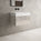 Raffinata One Drawer Vanity Unit  With Beyondstone BLOC Basin - Gloss Cashmere 600mm