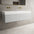 Raffinata Two Drawer Vanity Unit With Beyondstone BLOC Double Basin - Matt Dove 1400mm