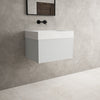 Raffinata One Drawer Vanity Unit  With Beyondstone BLOC Basin - Matt Dove 600mm image