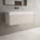 Raffinata One Drawer Vanity Unit With Beyondstone BLOC Basin - Matt Cashmere 1000mm