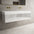 Raffinata Two Drawer Vanity Unit With Beyondstone BLOC Double Basin - Gloss White 1400mm