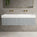 Raffinata Two Drawer Vanity Unit With Beyondstone BLOC Double Basin - Light Concrete 1400mm