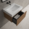 Raffinata One Drawer Vanity Unit  With Beyondstone BLOC Basin - Oak 600mm image
