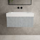 Raffinata One Drawer Vanity Unit With Beyondstone BLOC Basin - Light Concrete 800mm image