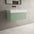 Raffinata One Drawer Vanity Unit With Beyondstone BLOC Basin - Matt Light Green 800mm