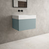 Raffinata One Drawer Vanity Unit  With Beyondstone BLOC Basin - Matt Fjord 600mm image