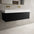 Raffinata One Drawer Vanity Unit With Beyondstone Double BLOC Basin - Matt Black 1200mm