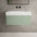 Raffinata One Drawer Vanity Unit With Beyondstone BLOC Basin - Matt Light Green 800mm