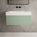 Raffinata One Drawer Vanity Unit With Beyondstone BLOC Basin - Matt Light Green 800mm