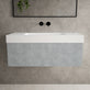 Raffinata One Drawer Vanity Unit With Beyondstone BLOC Basin - Light Concrete 1000mm image