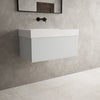 Raffinata One Drawer Vanity Unit With Beyondstone BLOC Basin - Matt Dove 800mm image
