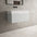 Raffinata One Drawer Vanity Unit With Beyondstone BLOC Basin - Matt Dove 800mm