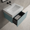 Raffinata One Drawer Vanity Unit  With Beyondstone BLOC Basin - Matt Fjord 600mm image