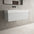 Raffinata One Drawer Vanity Unit With Beyondstone BLOC Basin - Matt Dove 1000mm