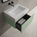 Raffinata One Drawer Vanity Unit  With Beyondstone BLOC Basin - Matt Light Green 600mm