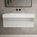 Raffinata One Drawer Vanity Unit With Beyondstone BLOC Basin - Gloss Dove 1000mm