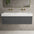Raffinata One Drawer Vanity Unit With Beyondstone Double BLOC Basin - Dark Concrete 1200mm