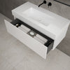 Raffinata One Drawer Vanity Unit With Beyondstone BLOC Basin - Gloss White 1000mm image