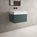 Raffinata One Drawer Vanity Unit  With Beyondstone BLOC Basin - Matt Dark Green 600mm