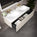 Raffinata One Drawer Vanity Unit With Beyondstone Double Basin - Matt Cashmere 1200mm