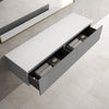 Raffinata Two Drawer Countertop Vanity Unit - Matt Dust 1600mm image