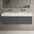 Raffinata Two Drawer Vanity Unit With Beyondstone BLOC Double Basin - Dark Concrete 1200mm