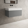 Raffinata One Drawer Vanity Unit With Beyondstone BLOC Basin - Matt Dust 800mm image