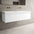 Raffinata Two Drawer Vanity Unit With Beyondstone BLOC Double Basin - Matt White 1400mm
