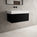 Raffinata One Drawer Vanity Unit With Beyondstone BLOC Basin - Matt Black 800mm