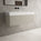 Raffinata One Drawer Vanity Unit With Beyondstone BLOC Basin - Matt Stone 1000mm