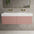 Raffinata Two Drawer Vanity Unit  With Beyondstone BLOC Double Basin - Matt Pink 1200mm