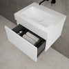 Raffinata One Drawer Vanity Unit  With Beyondstone BLOC Basin - Matt White 600mm image