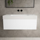 Raffinata One Drawer Vanity Unit With Beyondstone BLOC Basin - Matt White 1000mm image