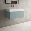 Raffinata One Drawer Vanity Unit With Beyondstone BLOC Basin - Matt Fjord 800mm image