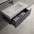 Raffinata One Drawer Vanity Unit With Beyondstone BLOC Basin - Matt Graphite 1000mm