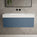 Raffinata One Drawer Vanity Unit With Beyondstone BLOC Basin - Matt Navy 1000mm