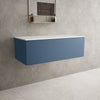 Raffinata Single Drawer Countertop Vanity Unit - Matt Navy 1000mm image