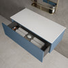 Raffinata Single Drawer Countertop Vanity Unit - Matt Navy 1000mm image