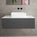 Raffinata Single Drawer Countertop Vanity Unit - Dark Concrete 1000mm